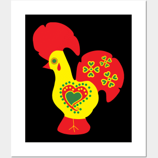 Barcelos Rooster Portuguese Traditional Folk Art Posters and Art